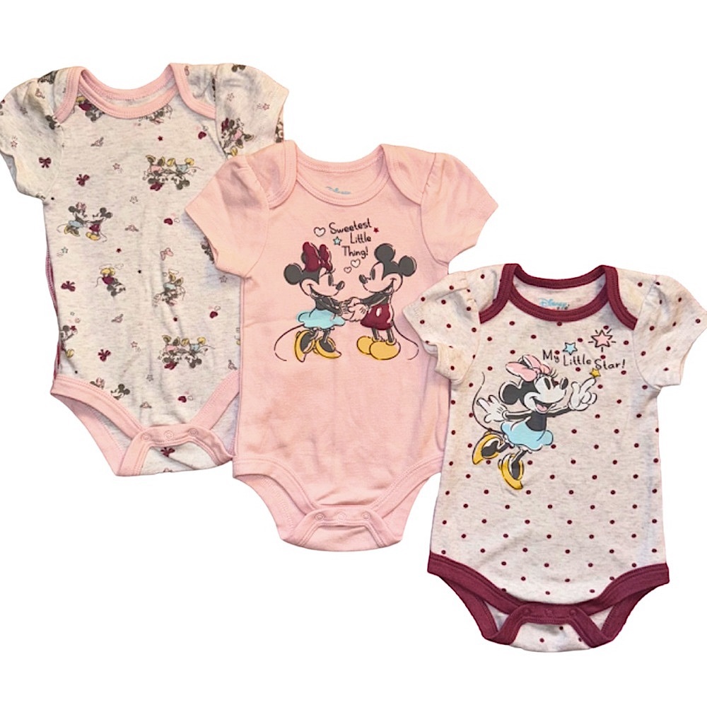 5/$20 | 3-Piece Disney Onesies (3-6M)
